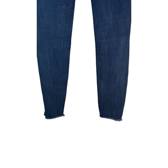 2/$30 ZARA Size 6 Authentic Denim TRF Womens Mid-Rise Distressed Skinny Jeans - Picture 9 of 14